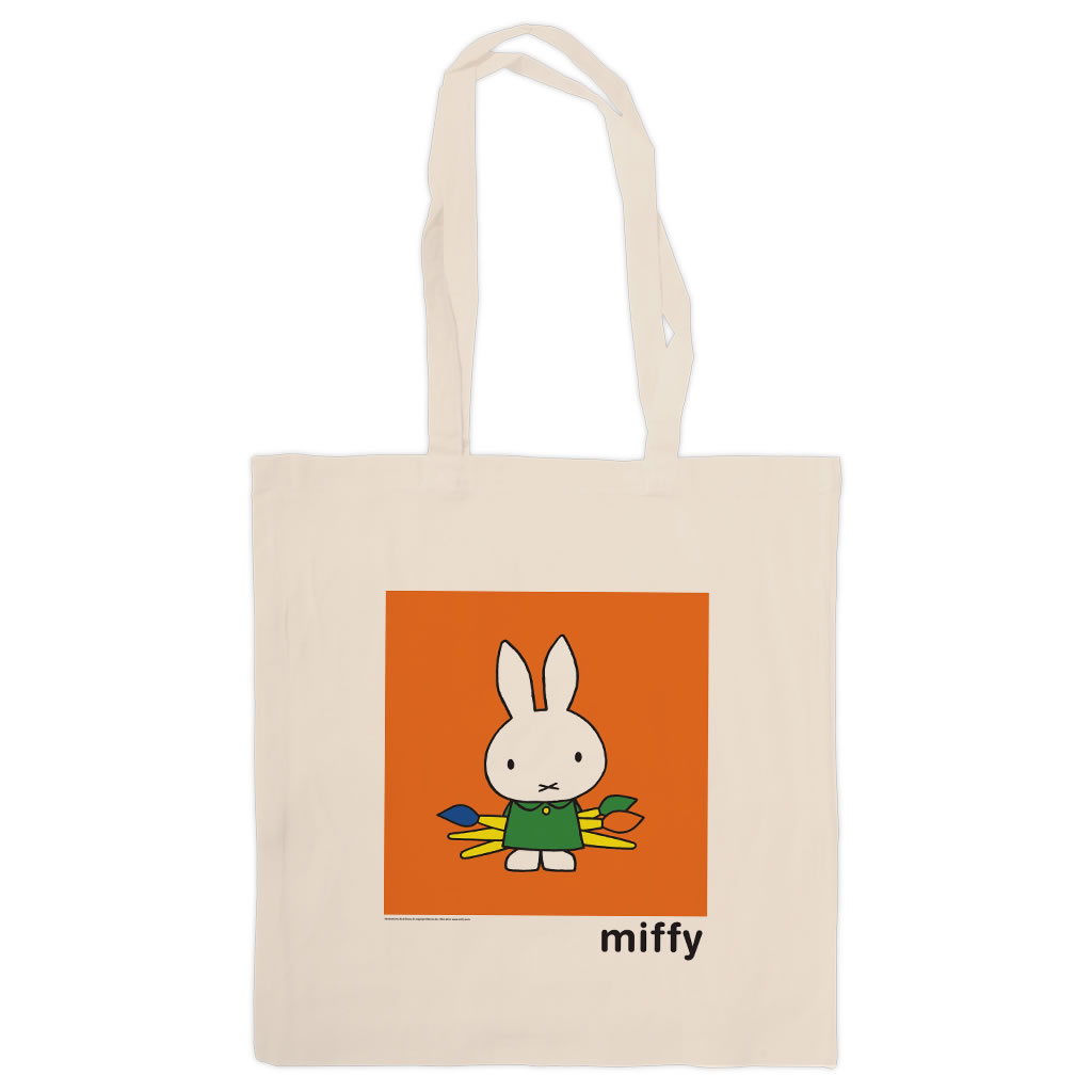 Miffy Holding Paintbrushes Tote Shopper Bag Miffy Holding Paintbrushes Tote Shopper Bag