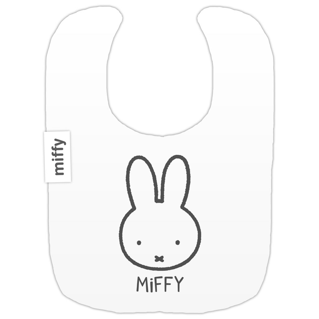 miffy face outline baby bib miffy face outline baby bib