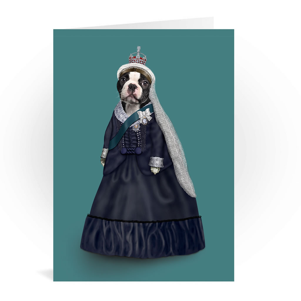 Queen Vic Pets Rock Greeting Card Queen Vic Pets Rock Greeting Card