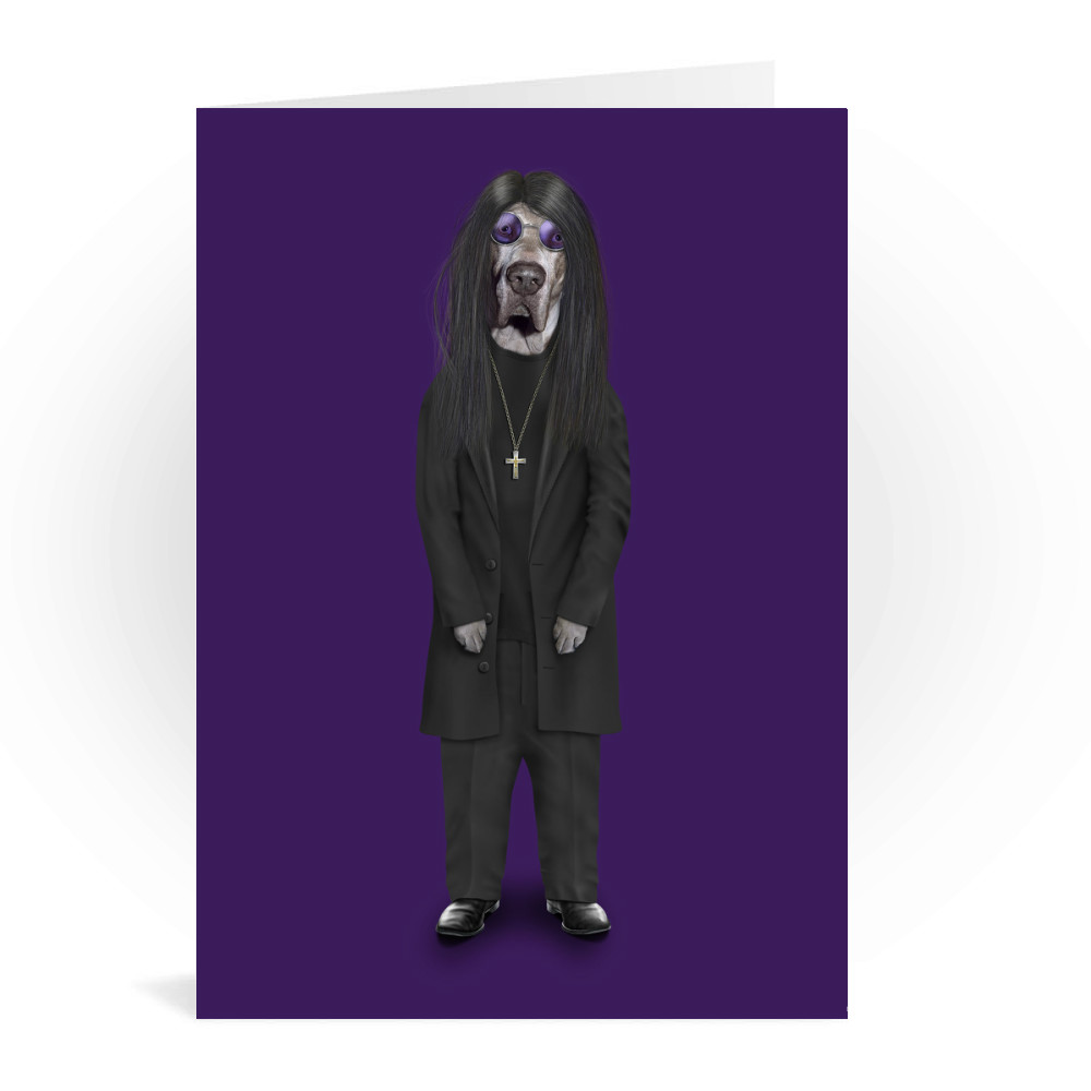 Metal Pets Rock Greeting Card Metal Pets Rock Greeting Card