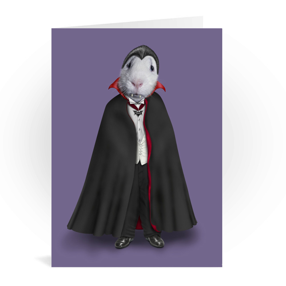 Dracula Pets Rock Greeting Card Dracula Pets Rock Greeting Card