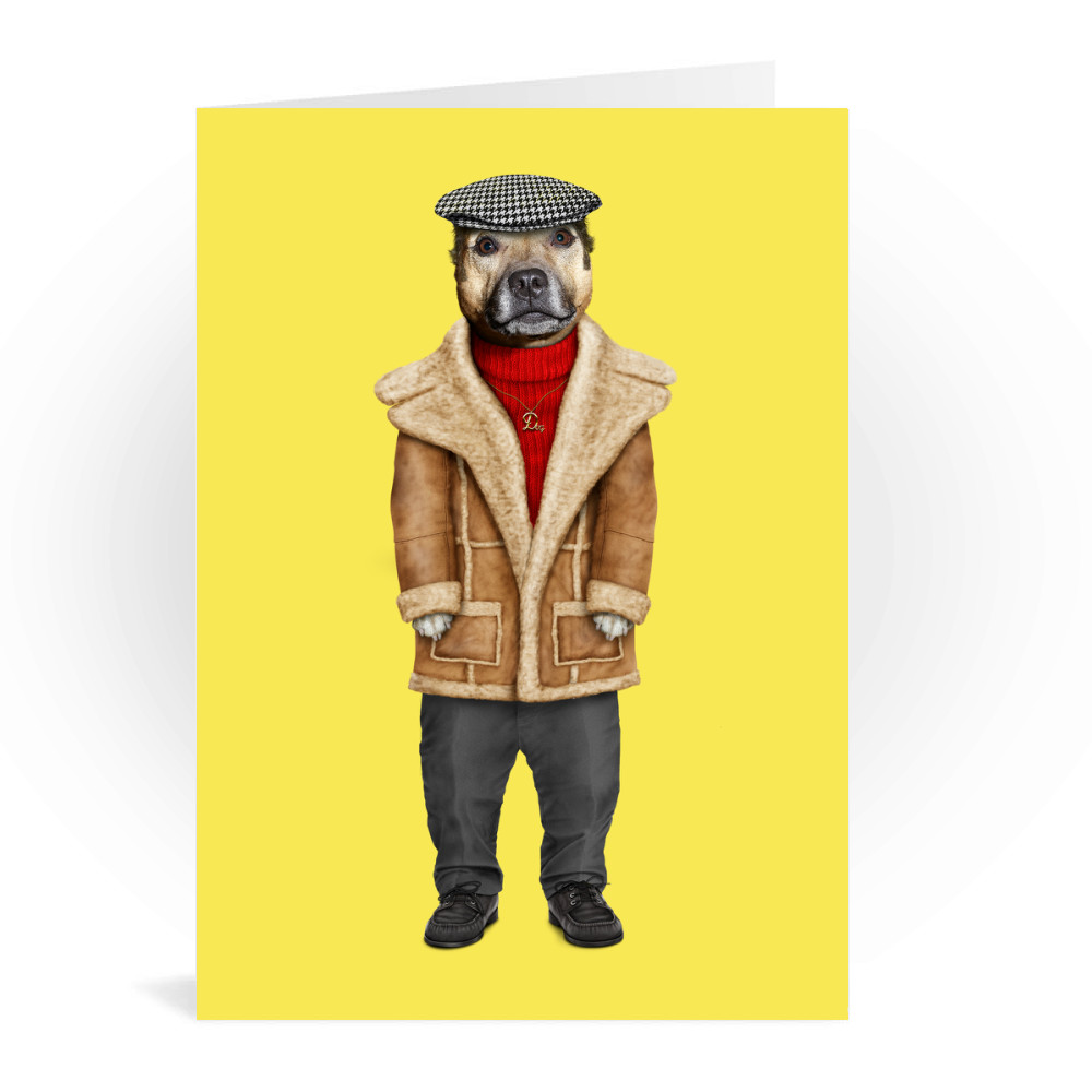 DogBoy Pets Rock Greeting Card DogBoy Pets Rock Greeting Card