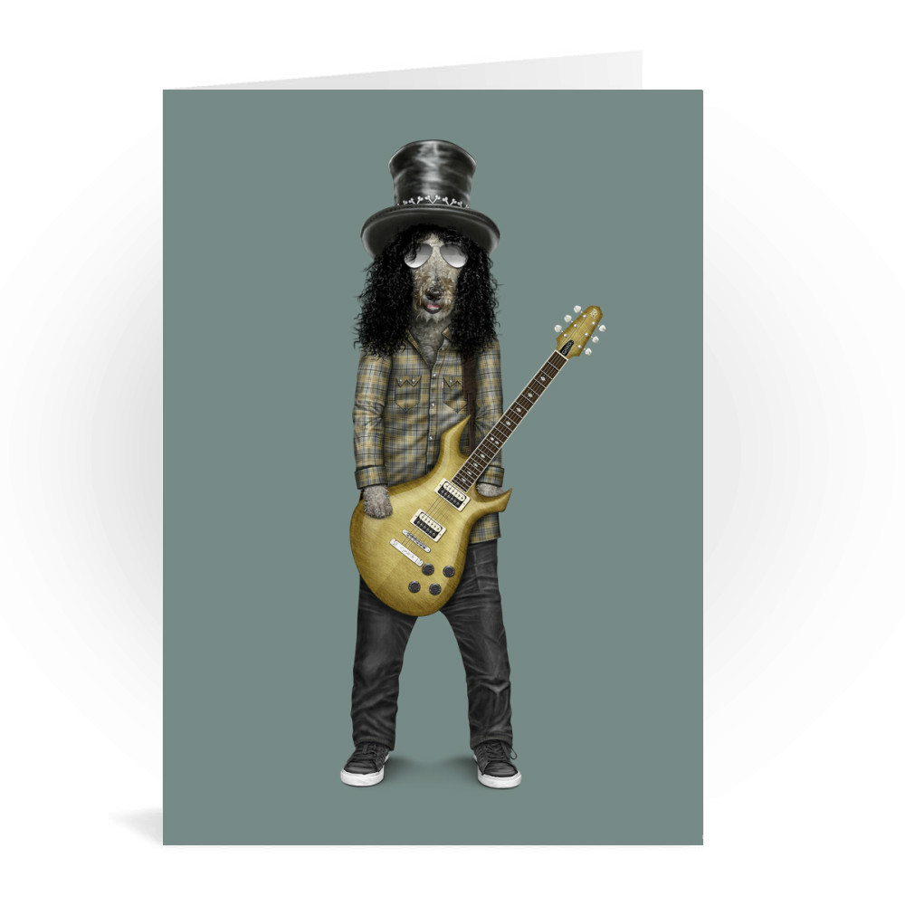 Gnash Pets Rock Greeting Card Gnash Pets Rock Greeting Card