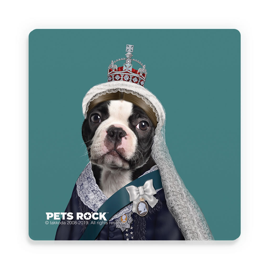 Queen Vic Pets Rock Ceramic Coaster Queen Vic Pets Rock Ceramic Coaster