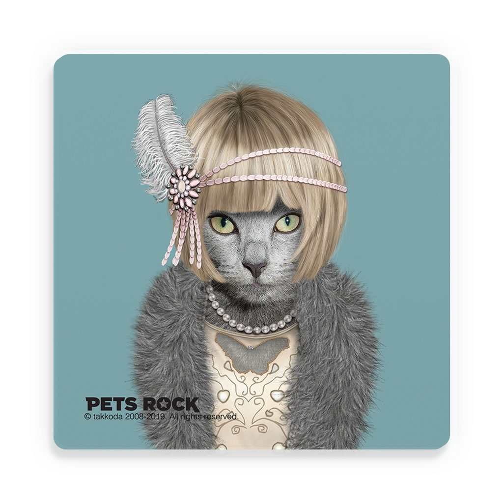 Daisy Pets Rock Ceramic Coaster Daisy Pets Rock Ceramic Coaster