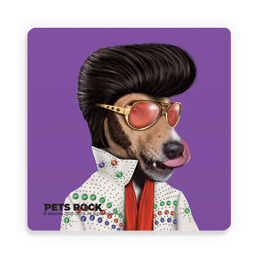 Vegas Pets Rock Ceramic Coaster Vegas Pets Rock Ceramic Coaster