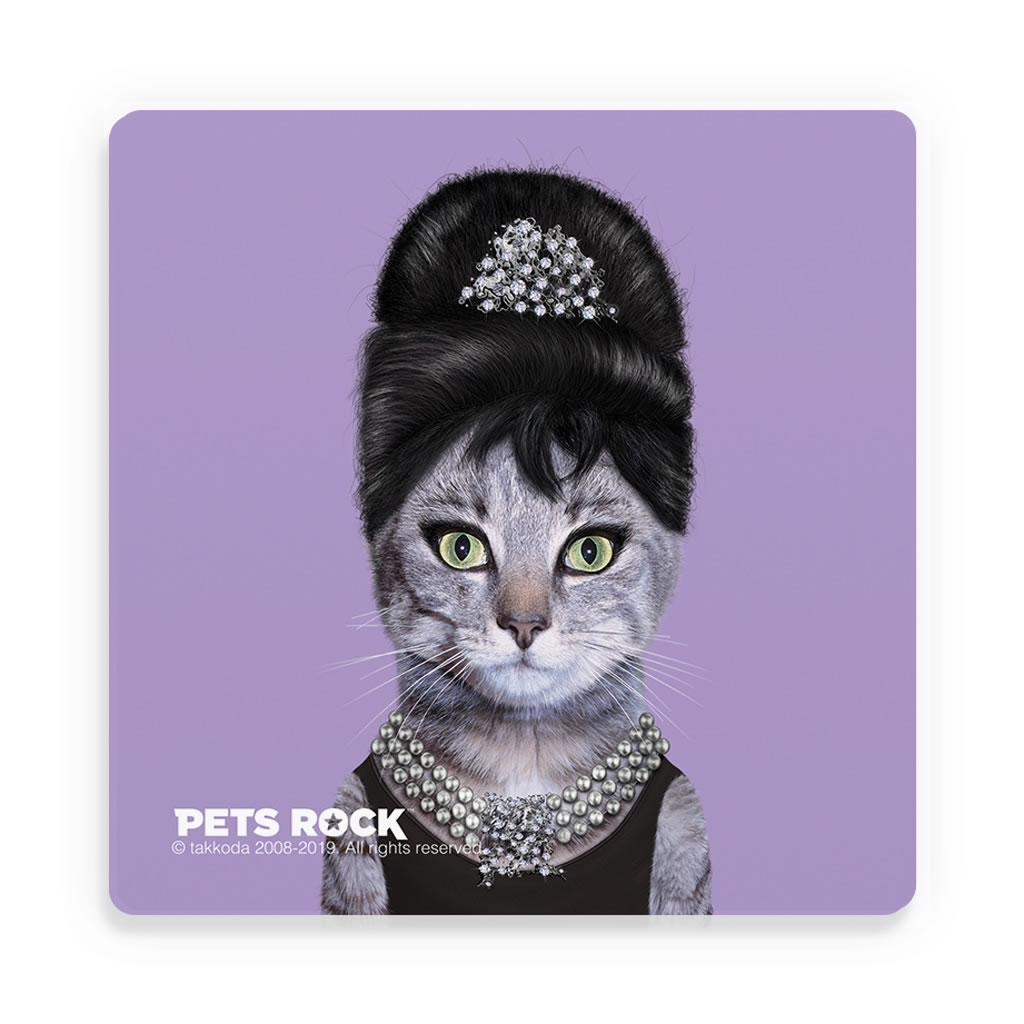Breakfast Pets Rock Ceramic Coaster Breakfast Pets Rock Ceramic Coaster