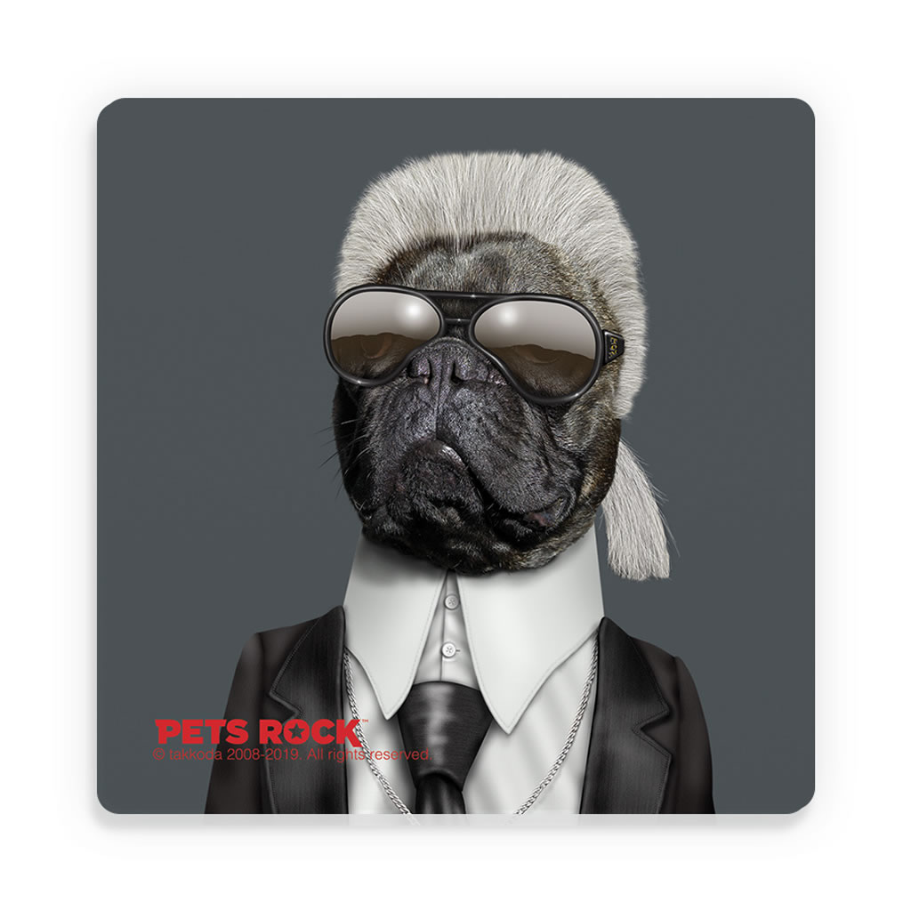 Fashion Pets Rock Ceramic Coaster Fashion Pets Rock Ceramic Coaster
