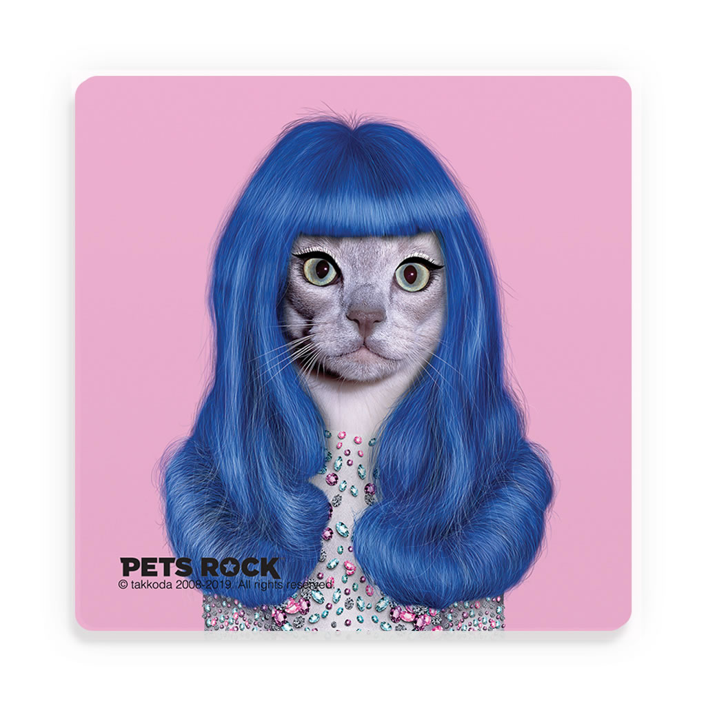 Gurl Pets Rock Ceramic Coaster Gurl Pets Rock Ceramic Coaster