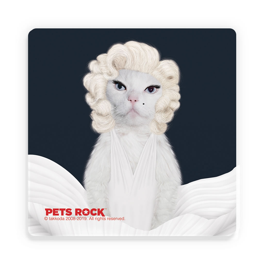 Diamonds Pets Rock Ceramic Coaster Diamonds Pets Rock Ceramic Coaster