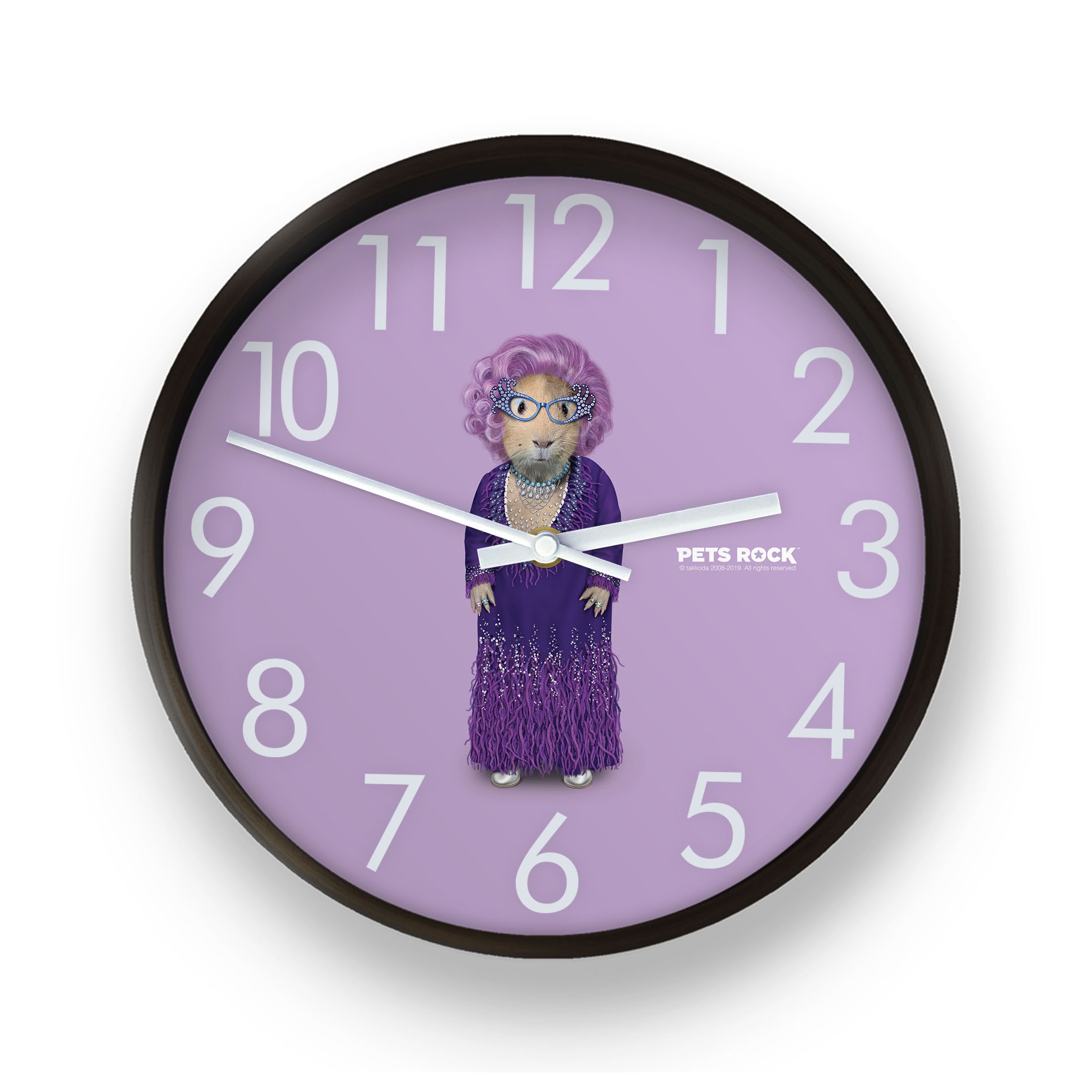 Possum Pets Rock Wall Clock Possum Pets Rock Wall Clock