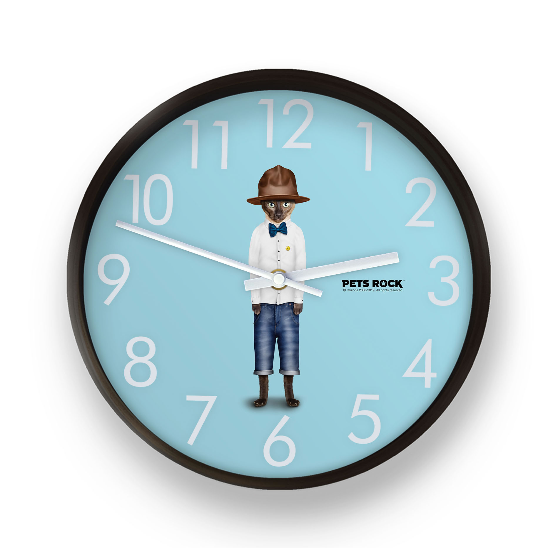 Purrell Pets Rock Wall Clock Purrell Pets Rock Wall Clock
