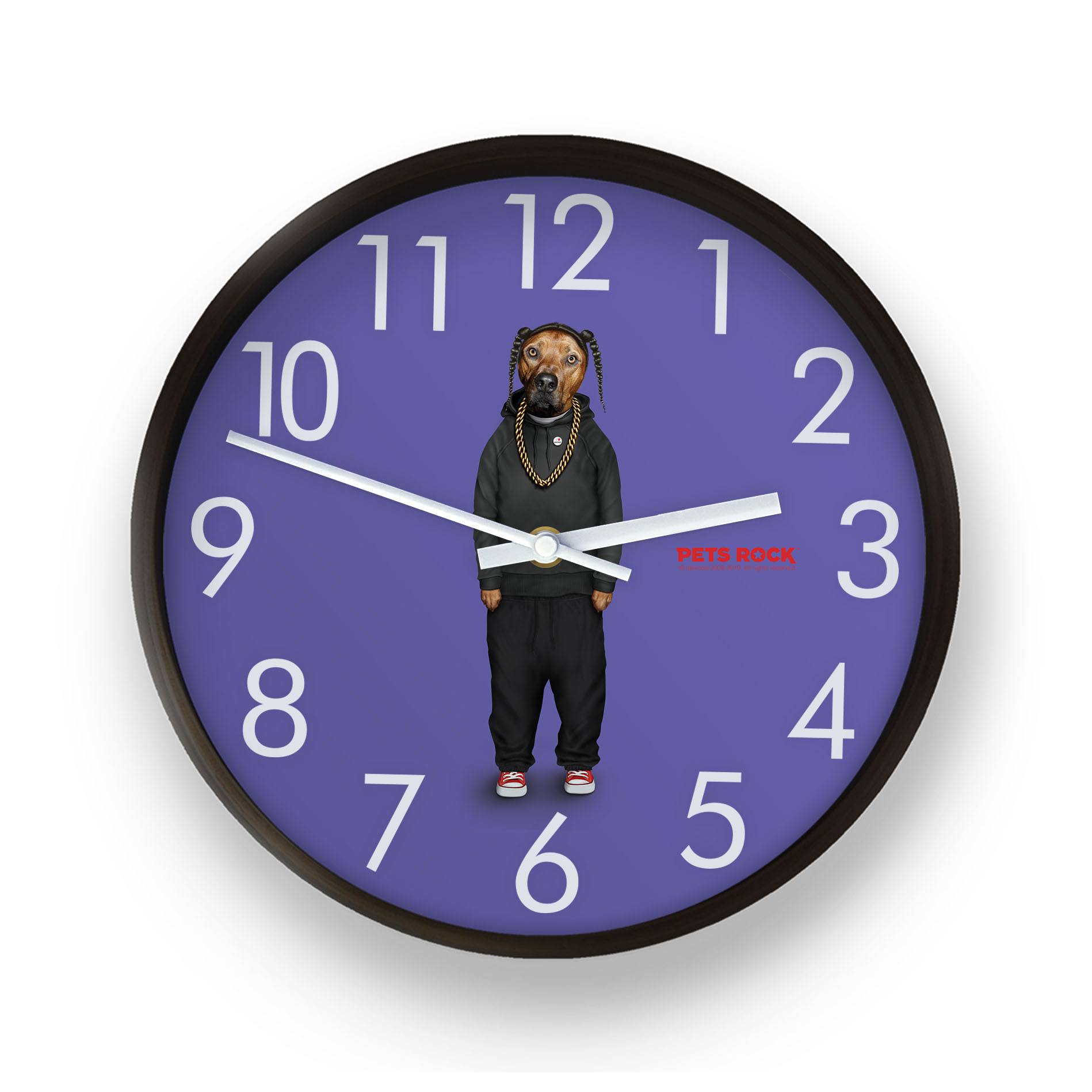 Rap Pets Rock Wall Clock Rap Pets Rock Wall Clock