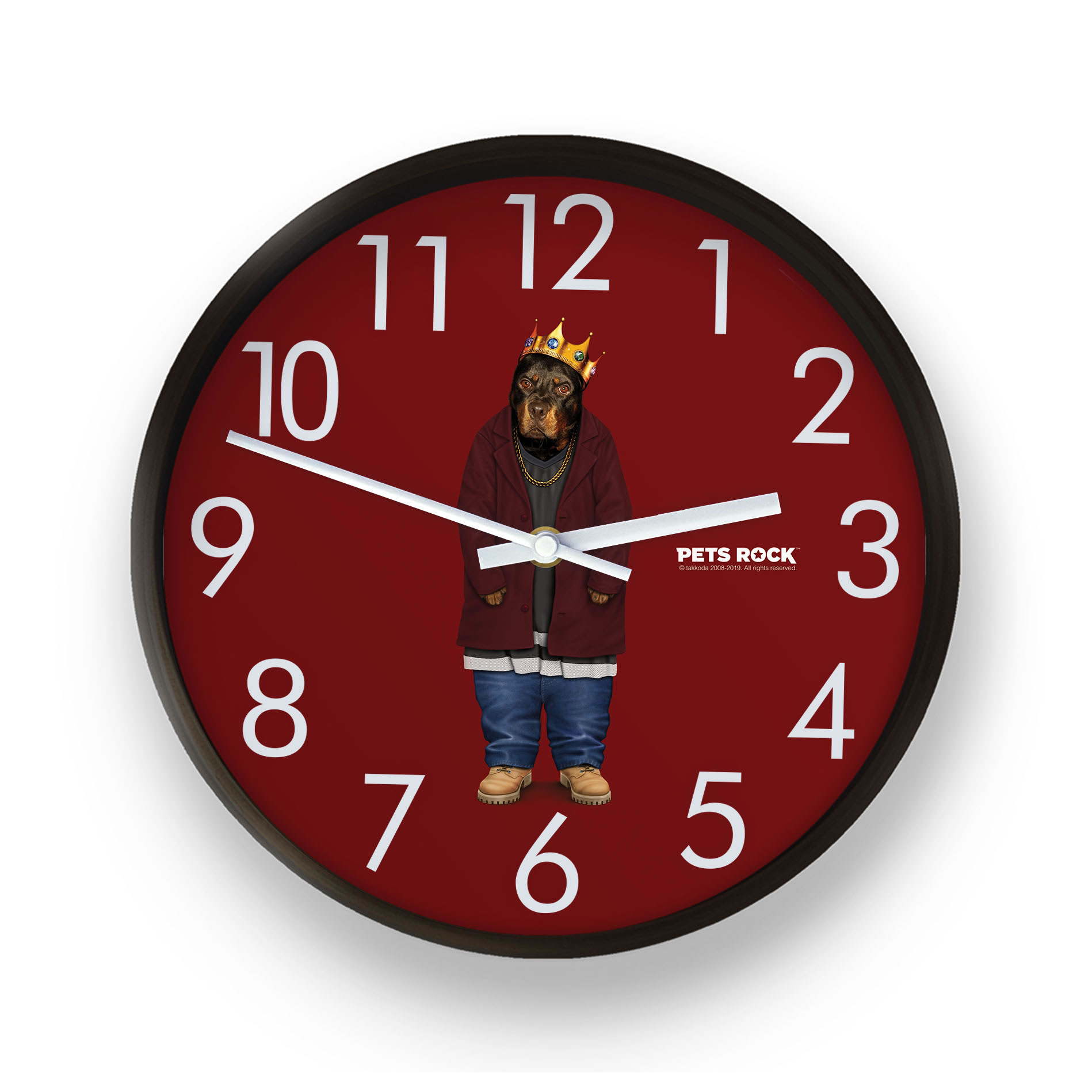 Big Doggie Pets Rock Wall Clock Big Doggie Pets Rock Wall Clock