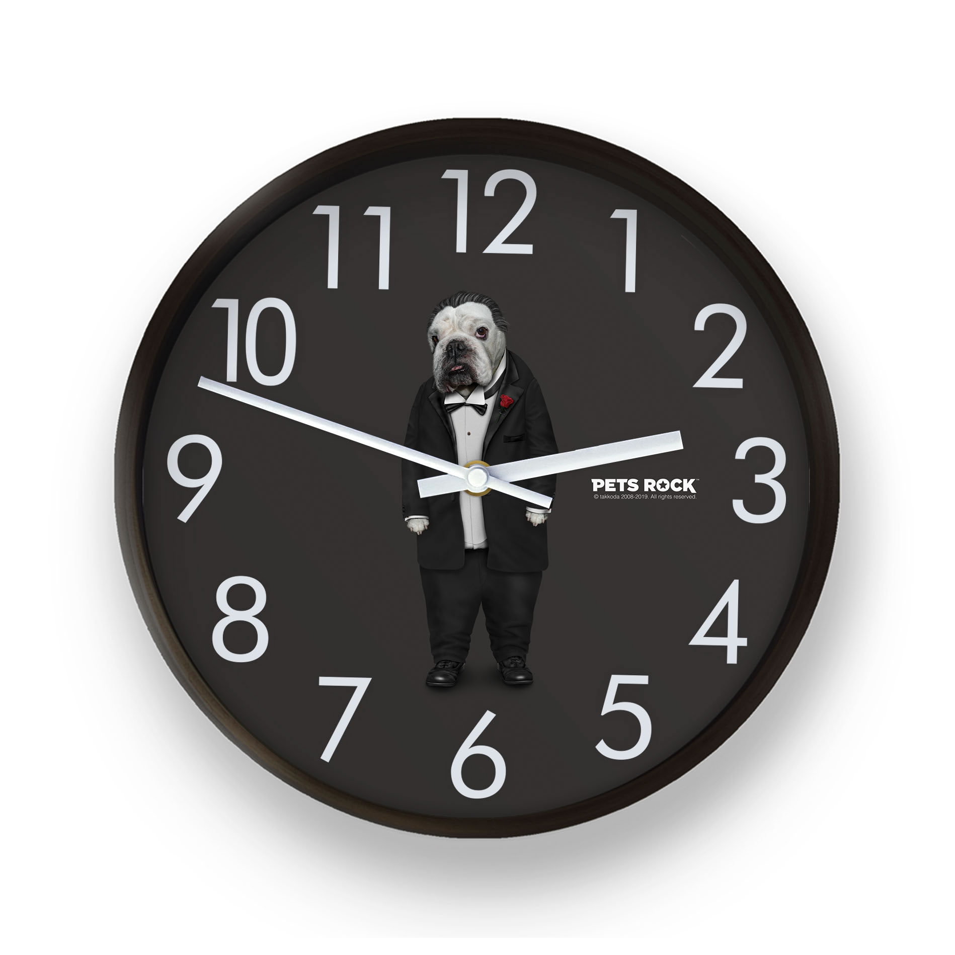 Dog Father Pets Rock Wall Clock Dog Father Pets Rock Wall Clock