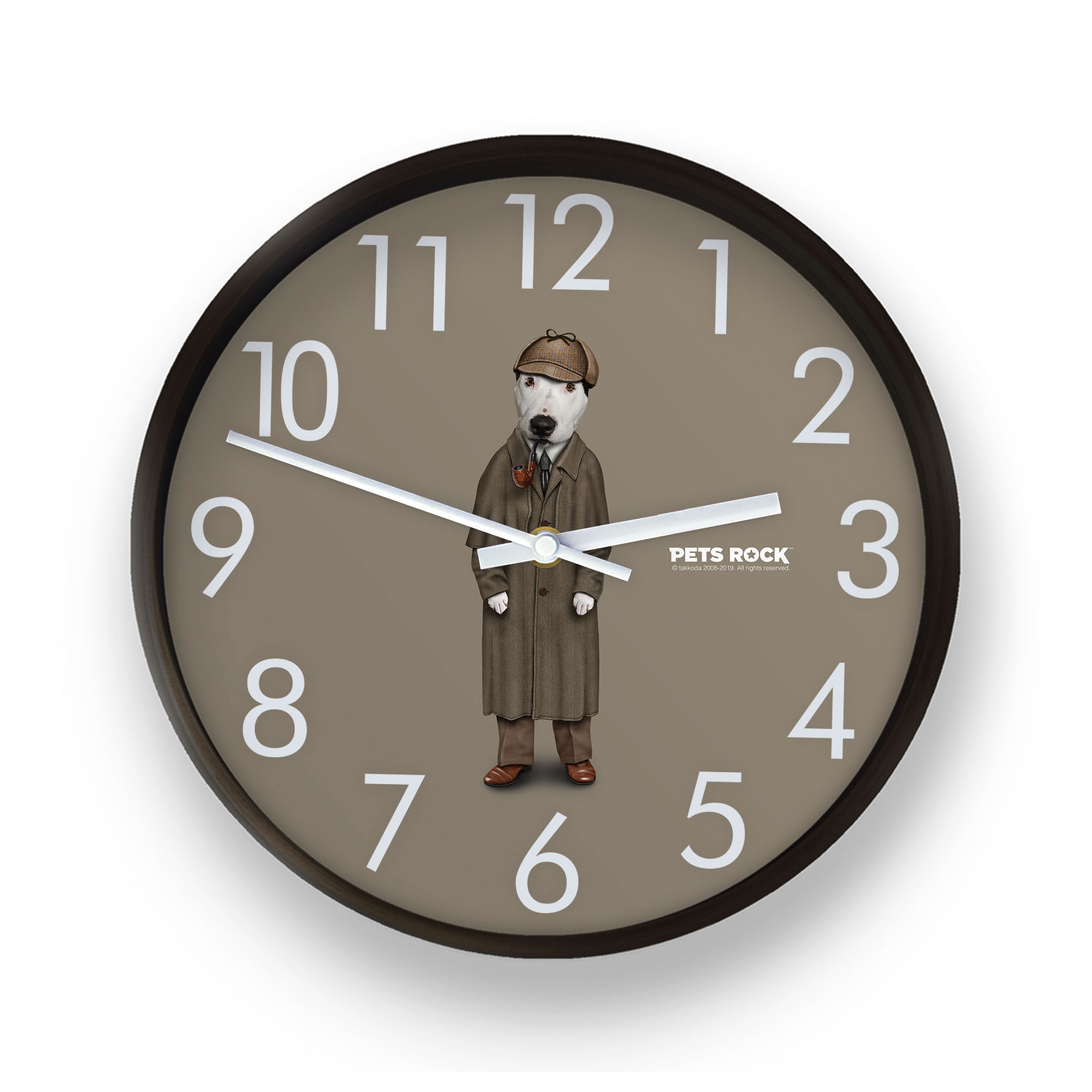 Detective Pets Rock Wall Clock Detective Pets Rock Wall Clock