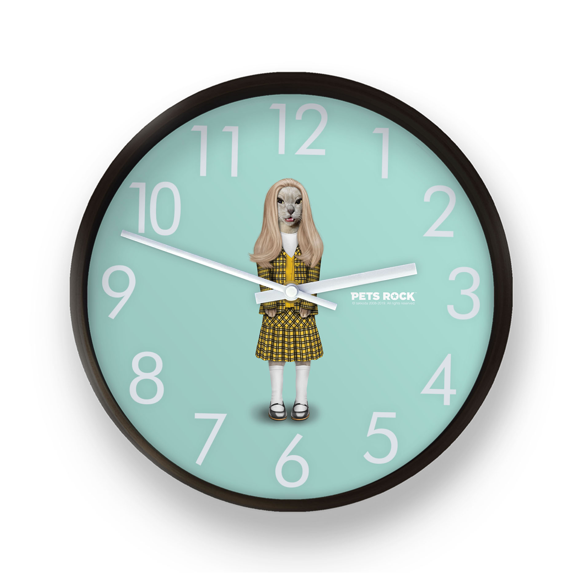 High School Pets Rock Wall Clock High School Pets Rock Wall Clock