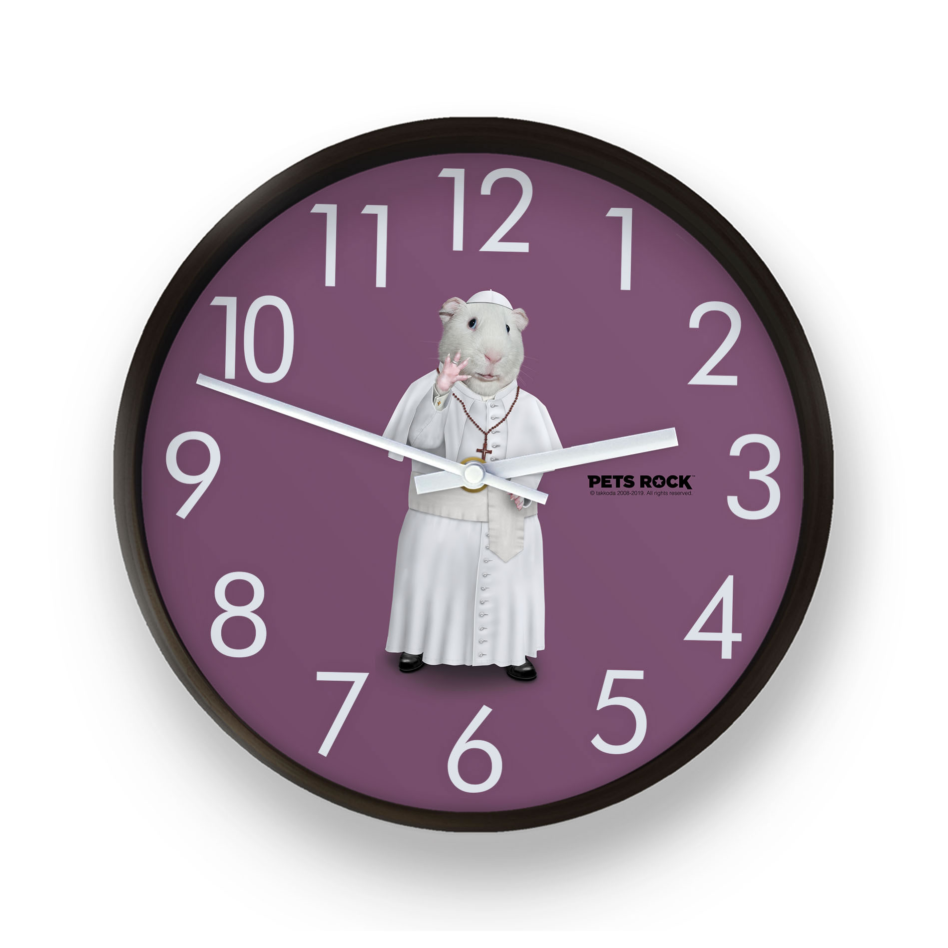 Church Pets Rock Wall Clock Church Pets Rock Wall Clock