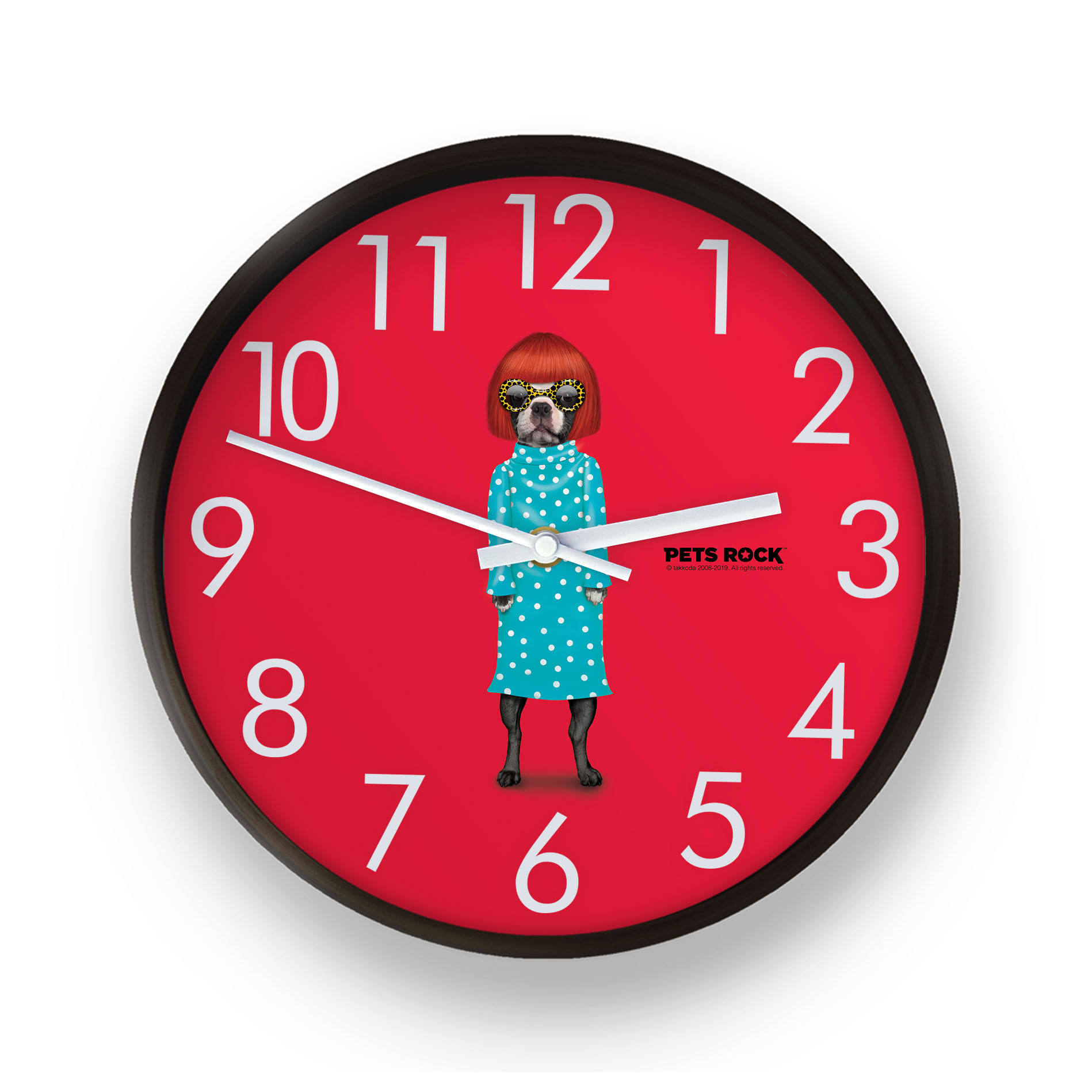 Spots Pets Rock Wall Clock Spots Pets Rock Wall Clock