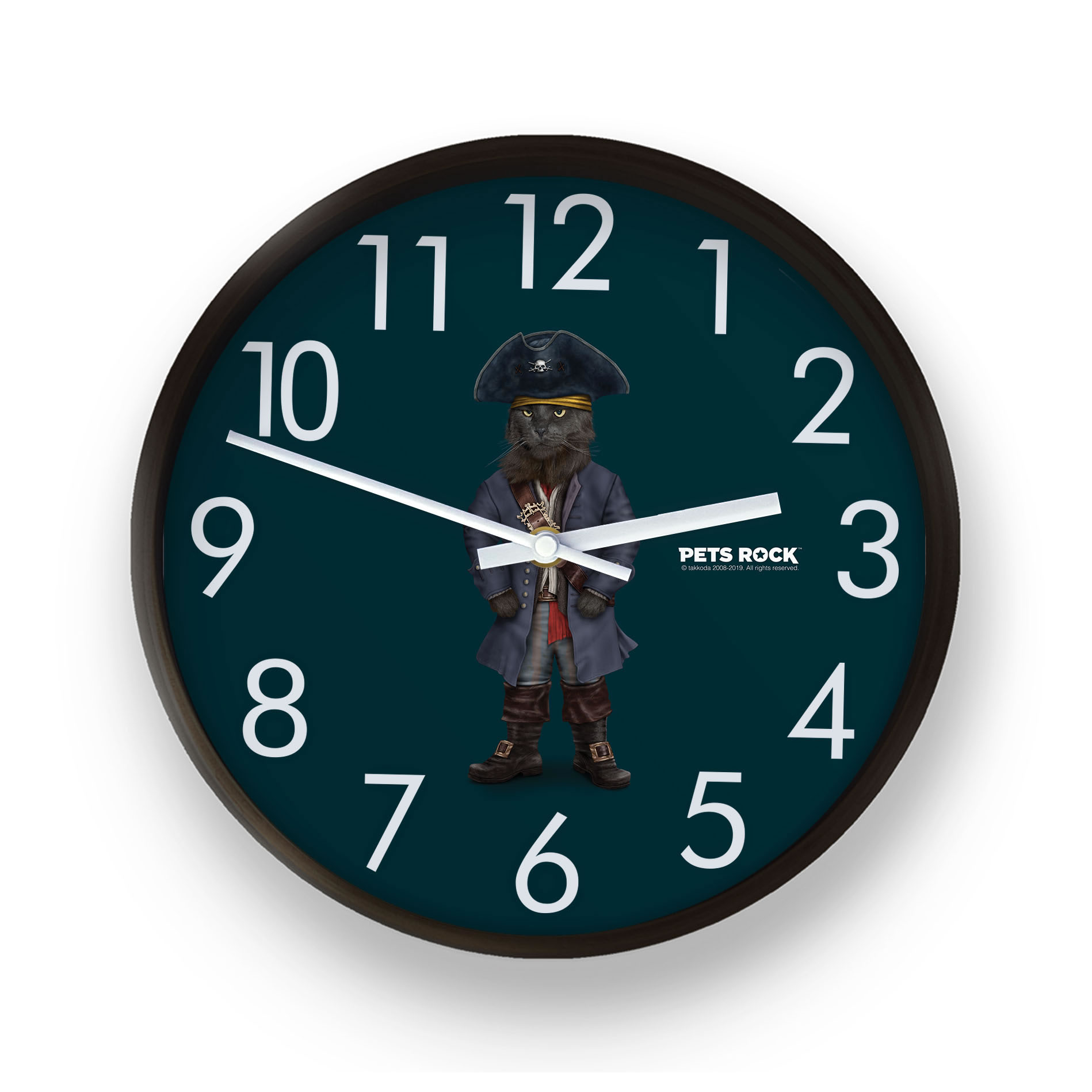 CatBeard Pets Rock Wall Clock CatBeard Pets Rock Wall Clock