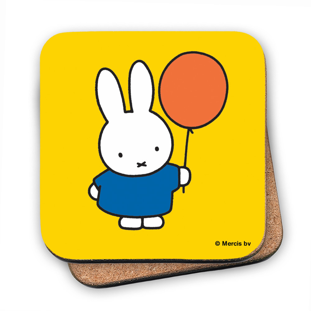 Miffy Holding a Balloon Coaster Miffy Holding a Balloon Coaster