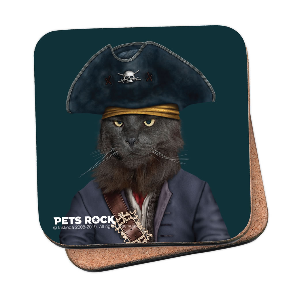 CatBeard Pets Rock Coaster CatBeard Pets Rock Coaster