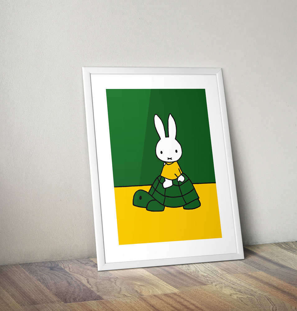 Miffy on a Tortoise Framed Mini Poster Miffy on a Tortoise Framed Mini Poster