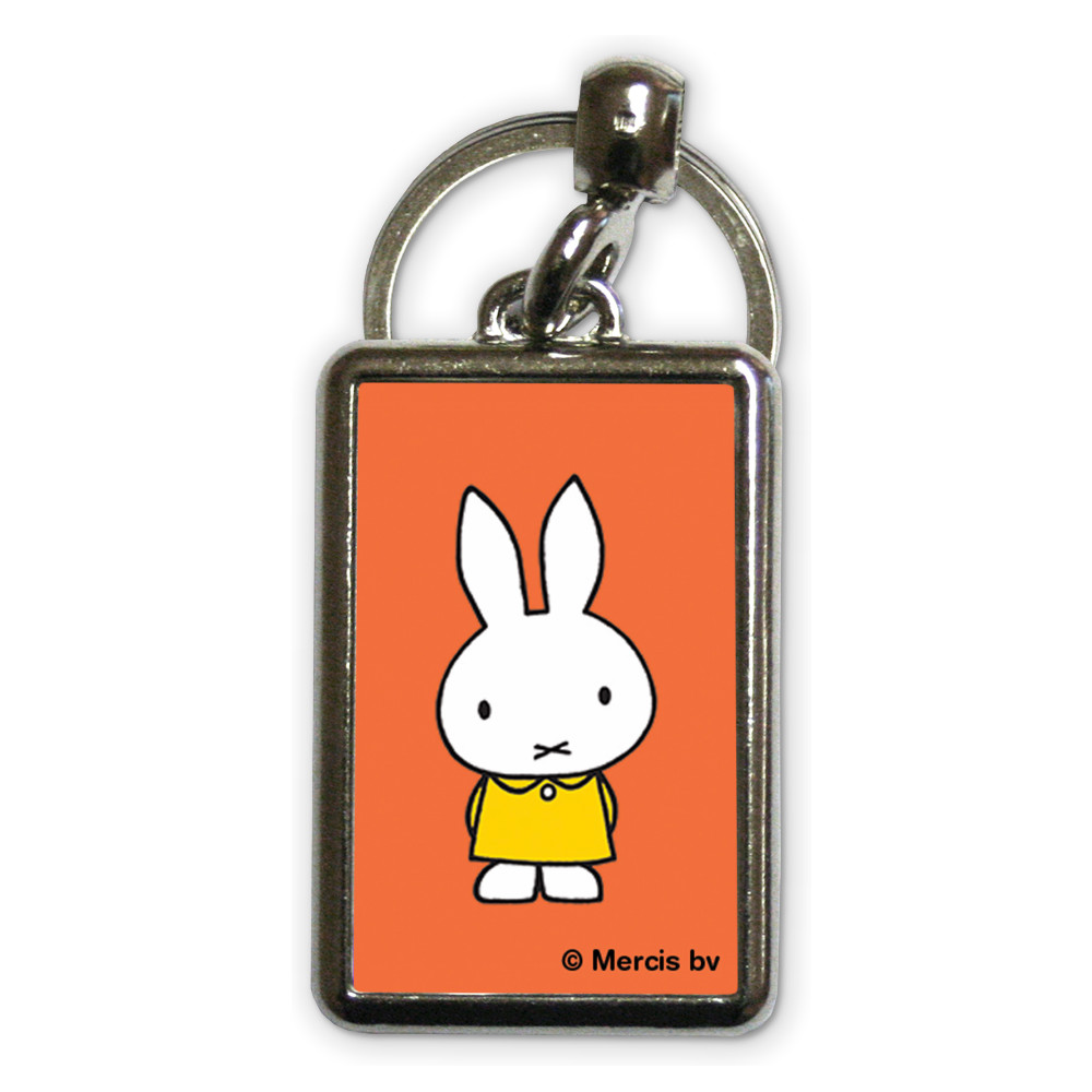 Miffy in a Yellow Dress Metal Keyring Miffy in a Yellow Dress Metal Keyring