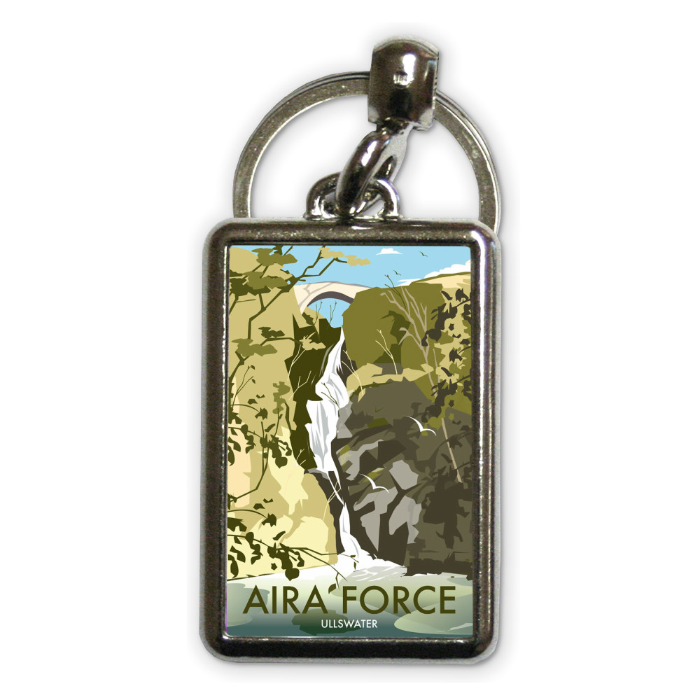 Aira Force, Lake District Metal Keyring Aira Force, Lake District Metal Keyring