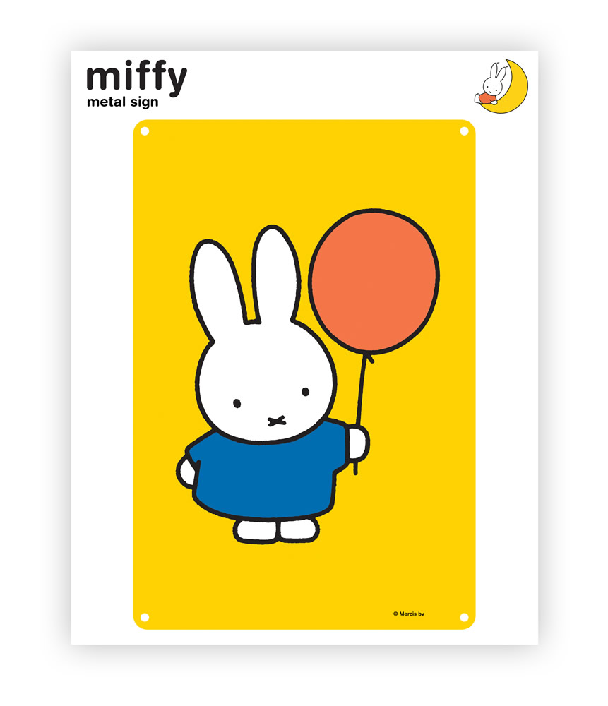 Miffy Metal Sign Miffy Metal Sign