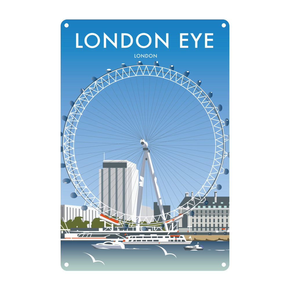 London Eye Metal Sign London Eye Metal Sign