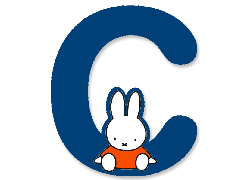 C (Blue) - A to Z Miffy wooden letter C (Blue) - A to Z Miffy wooden letter