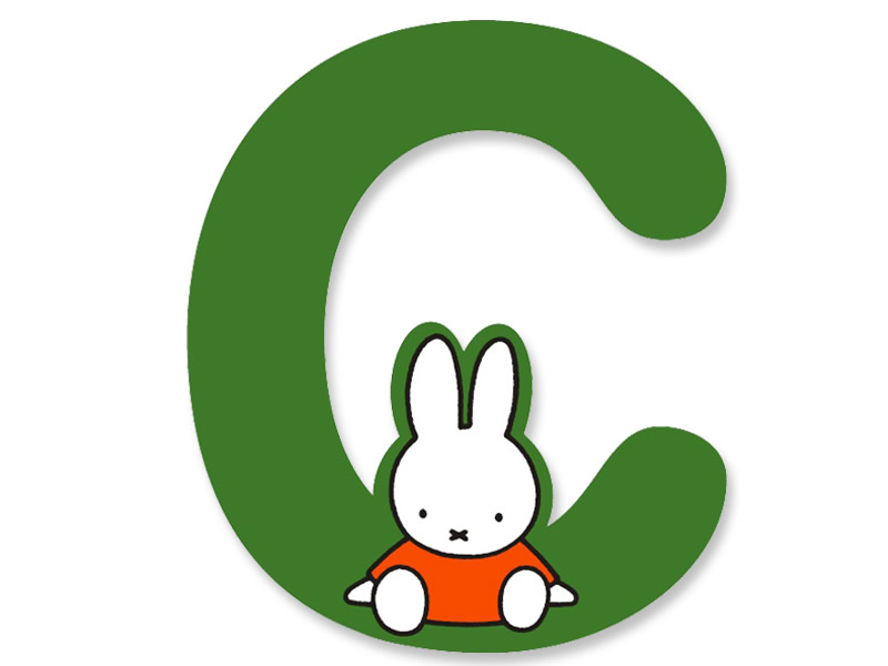 C (Green) - A to Z Miffy wooden letter C (Green) - A to Z Miffy wooden letter