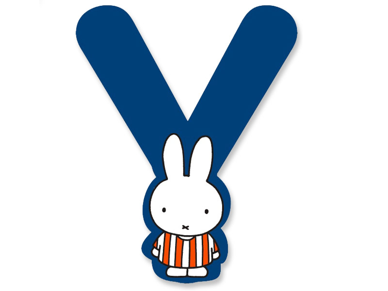Y (Blue) - A to Z Miffy wooden letter Y (Blue) - A to Z Miffy wooden letter