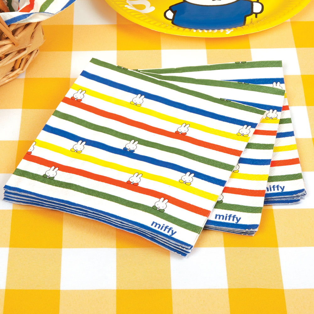 Miffy Birthday Napkins - 16 pack Miffy Birthday Napkins - 16 pack