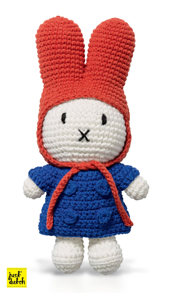 Miffy Handmade crochet and her blue jacket & red hood Miffy Handmade crochet and her blue jacket & red hood