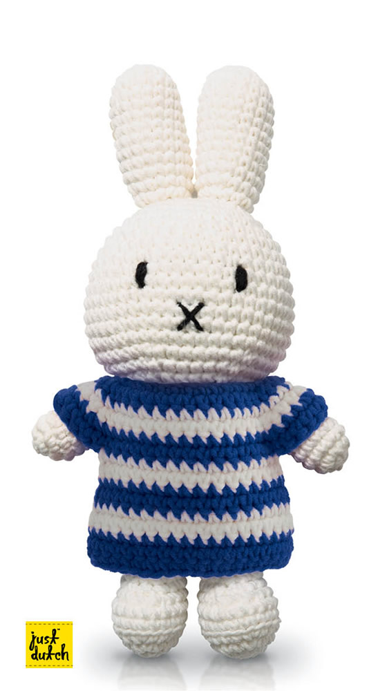 Miffy Handmade Crochet and her blue striped dress Miffy Handmade Crochet and her blue striped dress