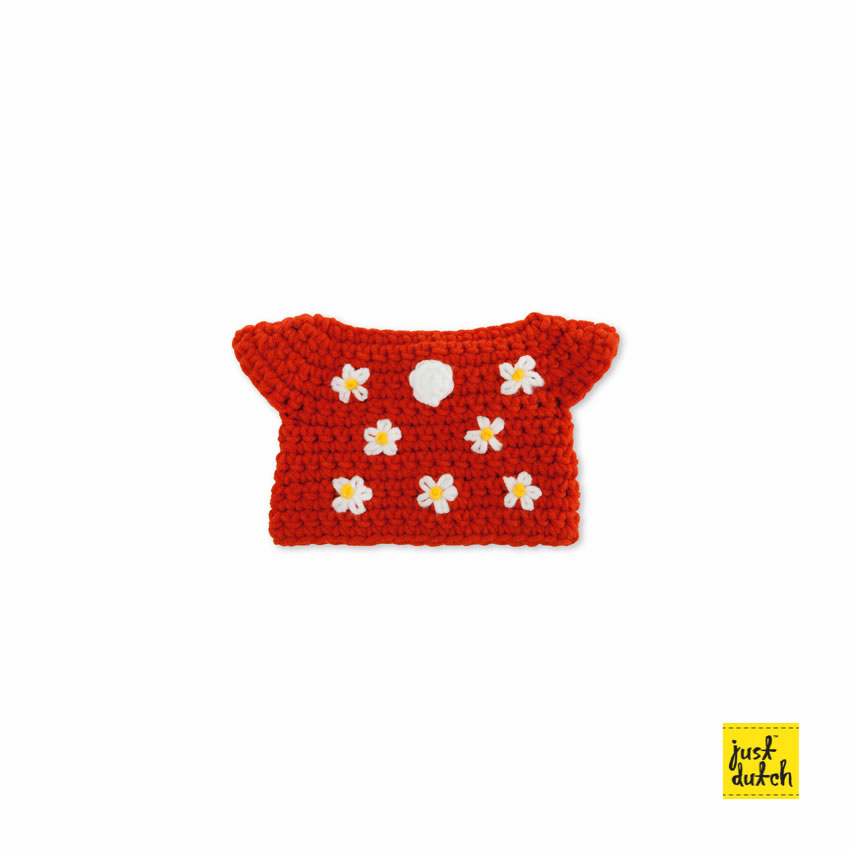 Miffy handmade clothes red flower dress Miffy handmade clothes red flower dress