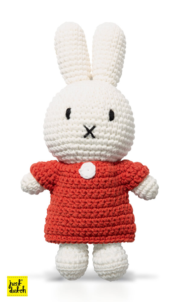 Miffy Handmade crochet and her red dress Miffy Handmade crochet and her red dress