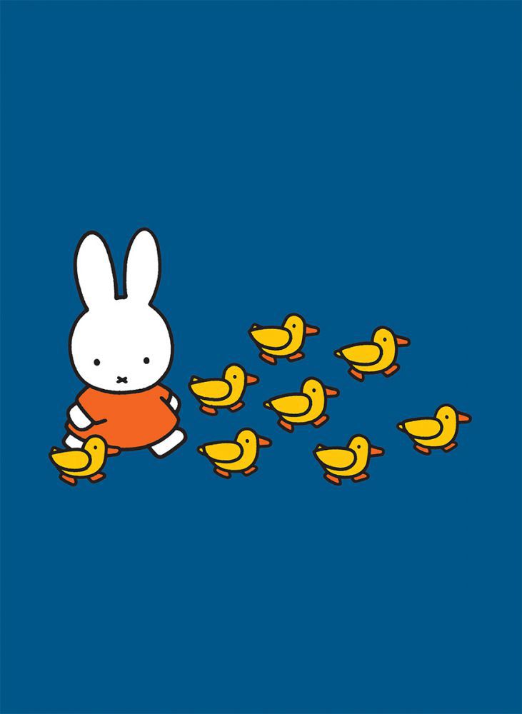 Miffy Walking with Ducks Mini Poster Miffy Walking with Ducks Mini Poster
