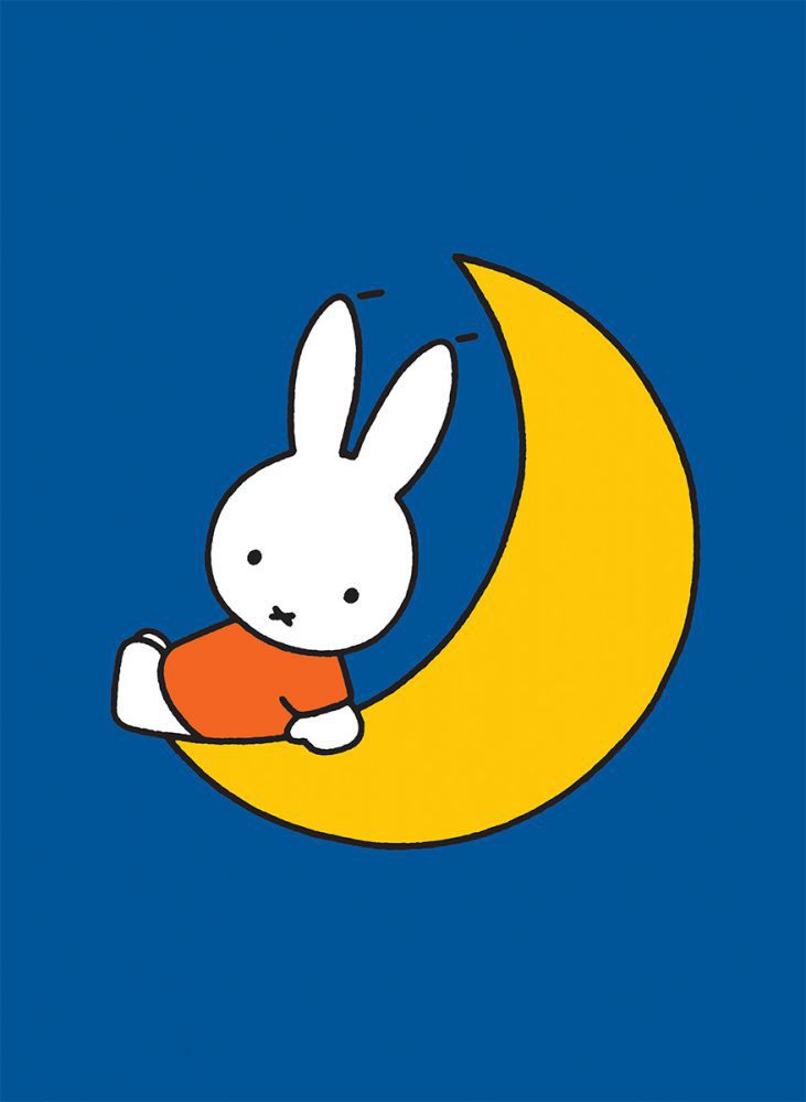 Miffy Sat on the Moon Mini Poster Miffy Sat on the Moon Mini Poster