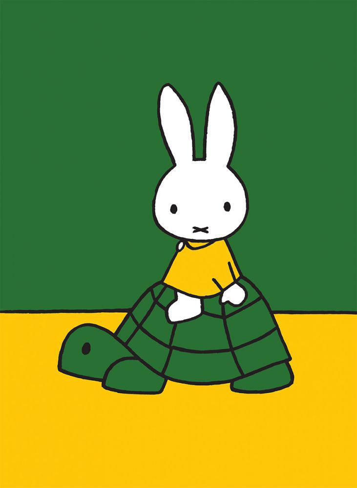 Miffy on a Tortoise Mini Poster Miffy on a Tortoise Mini Poster