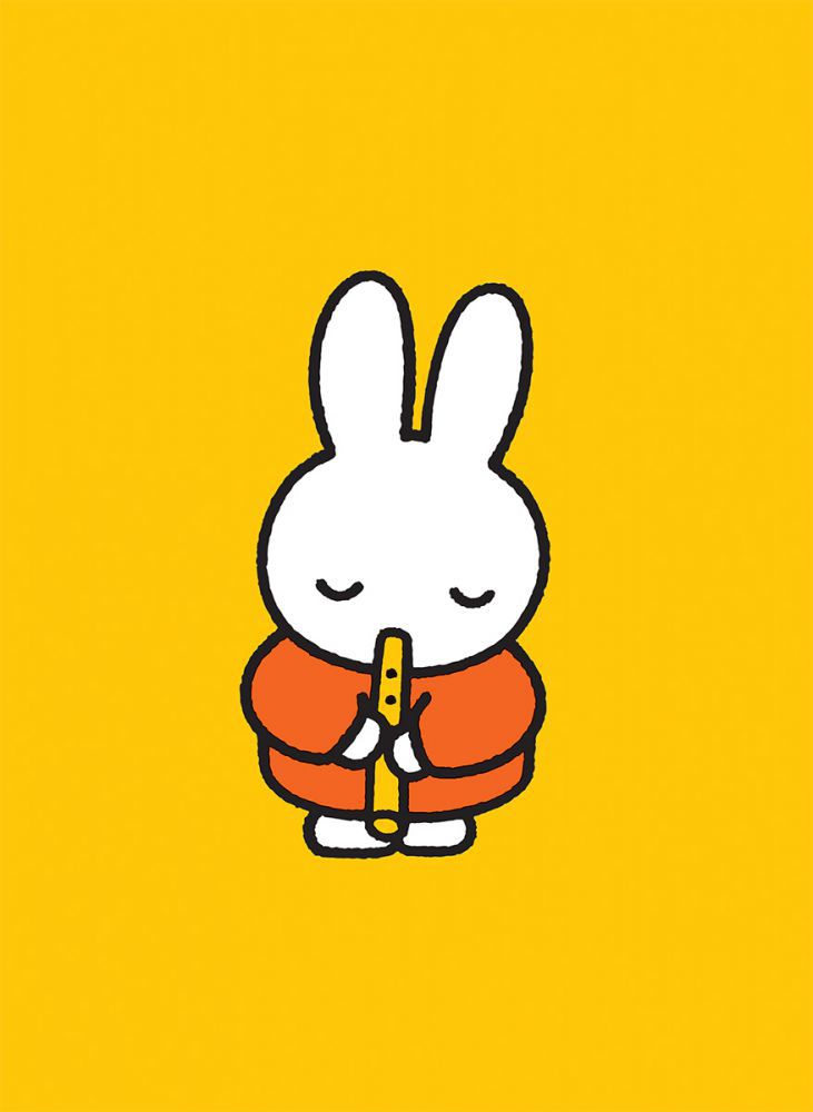 Miffy Playing the Recorder Mini Poster Miffy Playing the Recorder Mini Poster