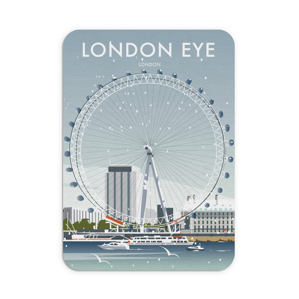 London Eye Winter Mouse Mat London Eye Winter Mouse Mat