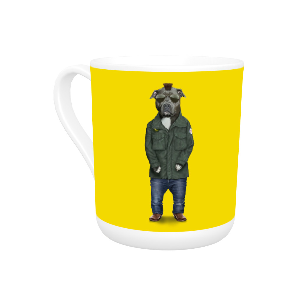 Cabbie Pets Rock Bone China Mug Cabbie Pets Rock Bone China Mug