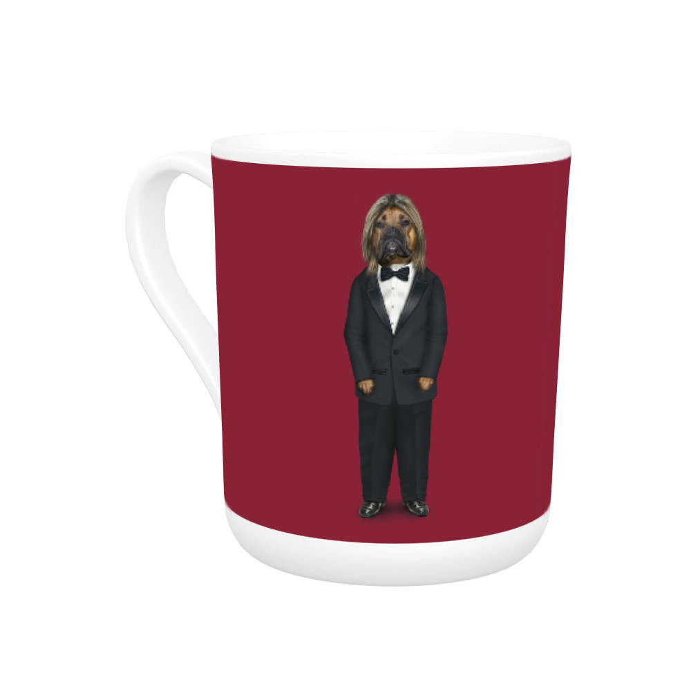 Hollywood Man Pets Rock Bone China Mug Hollywood Man Pets Rock Bone China Mug