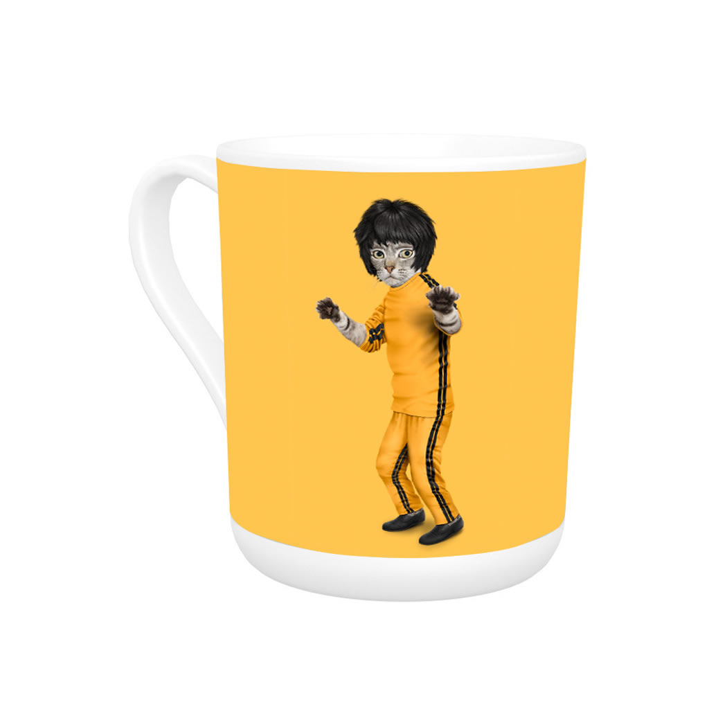 Kung Fu Pets Rock Bone China Mug Kung Fu Pets Rock Bone China Mug