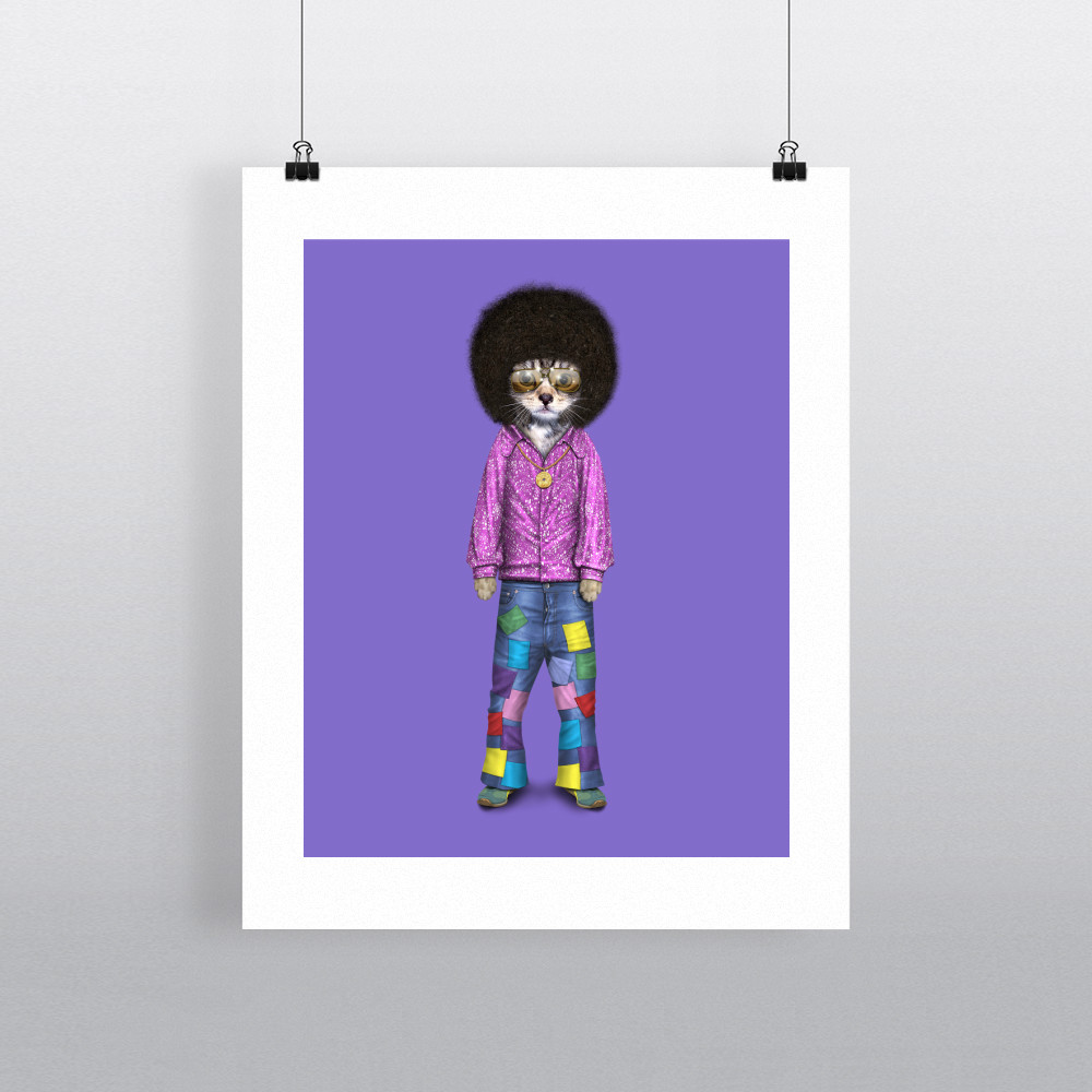 Disco Pets Rock 11' by 14' Art Print Disco Pets Rock 11' by 14' Art Print
