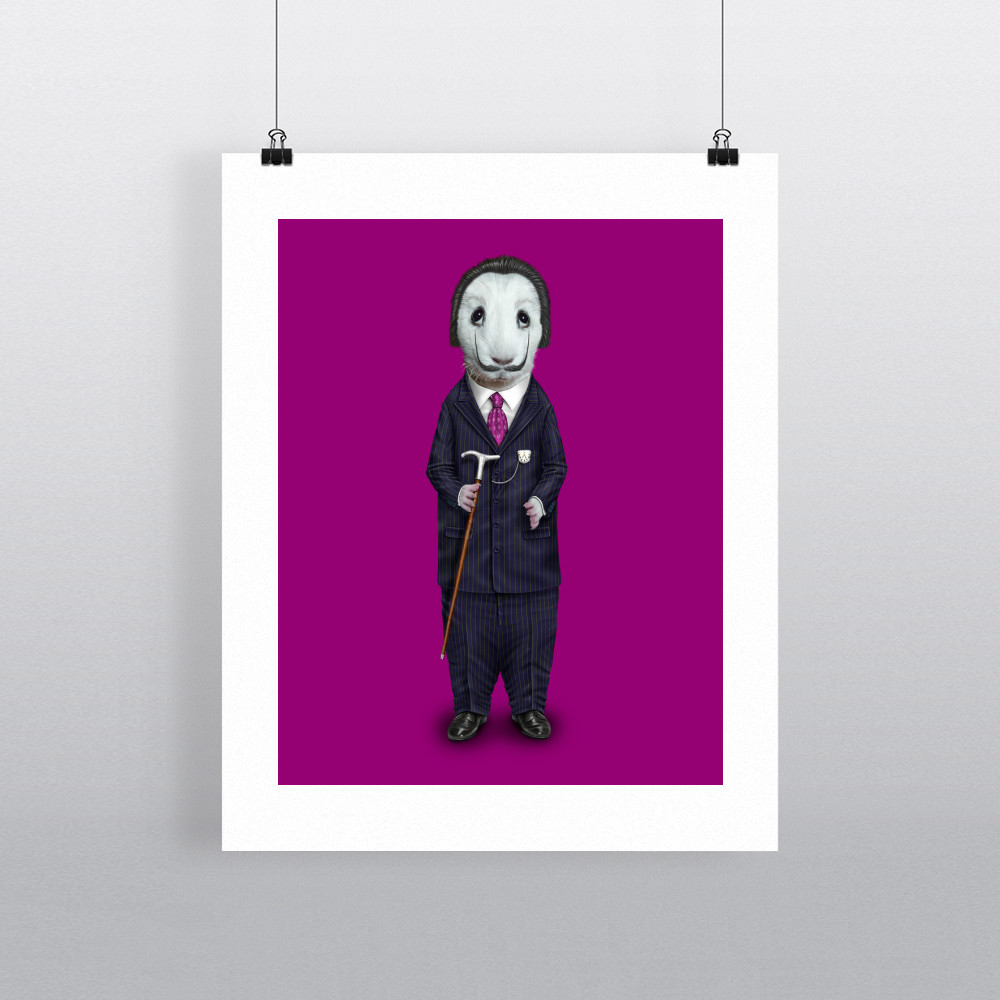 Surreal Pets Rock 11' by 14' Art Print Surreal Pets Rock 11' by 14' Art Print