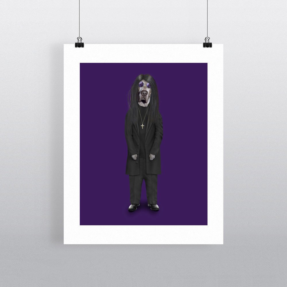 Metal Pets Rock 11' by 14' Art Print Metal Pets Rock 11' by 14' Art Print